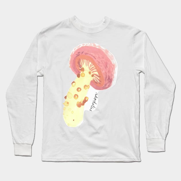 Rhodotus mushroom Long Sleeve T-Shirt by plutastar